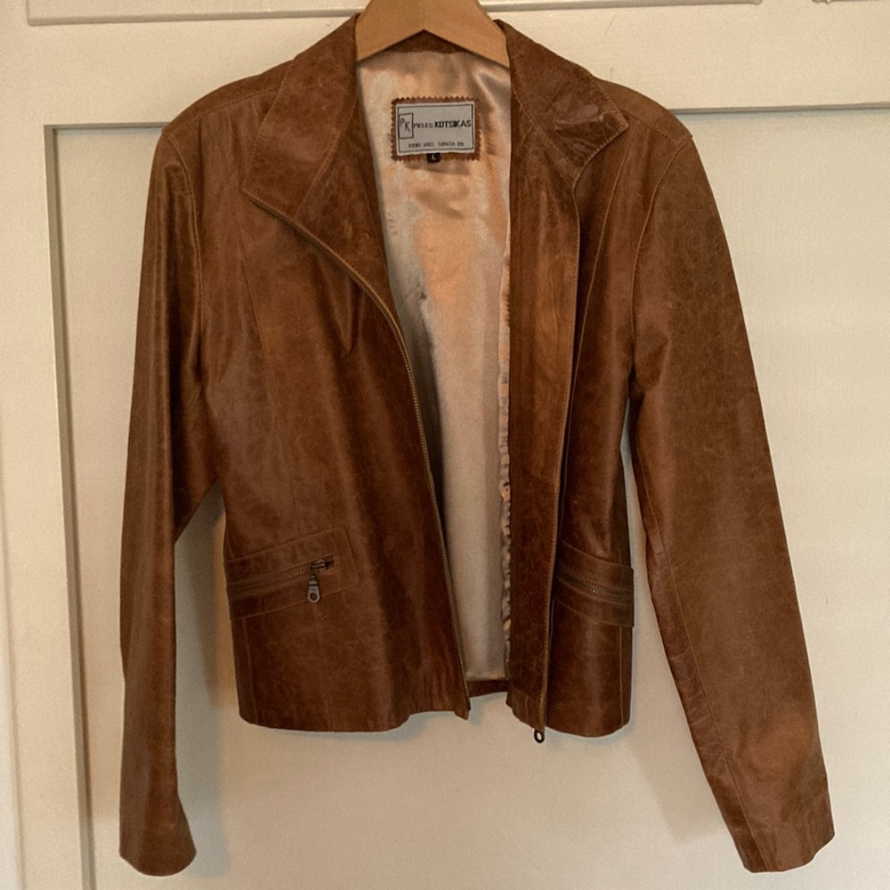 Beautiful Argentinian Leather Ladies Jacket - Made in Buenos Aires by Kotsikas